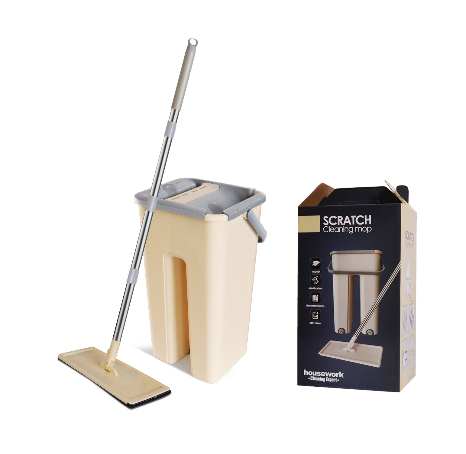 CY-350 Flat Mop with Bucket