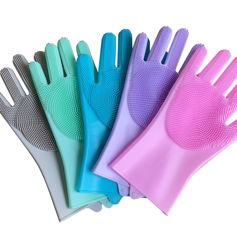 HG-11 Silicone Scrubber Gloves